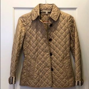BURBERRY BRIT CORFORD QUILTED JACKET size XS like NEW